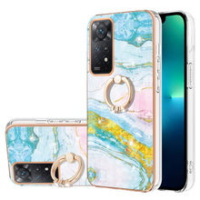 Load image into Gallery viewer, Electroplating Marble Pattern IMD TPU Shockproof Phone Case with Ring Holder, For Xiaomi Redmi Note 11 Pro 5G / 4G, For Xiaomi Redmi Note 11 4G / Note 11S, For Xiaomi Redmi Note 11 5G China / Poco M4 Pro 5G / Note 11T 5G India                          ...