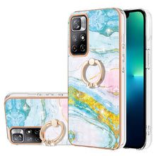 Load image into Gallery viewer, Electroplating Marble Pattern IMD TPU Shockproof Phone Case with Ring Holder, For Xiaomi Redmi Note 11 Pro 5G / 4G, For Xiaomi Redmi Note 11 4G / Note 11S, For Xiaomi Redmi Note 11 5G China / Poco M4 Pro 5G / Note 11T 5G India                          ...