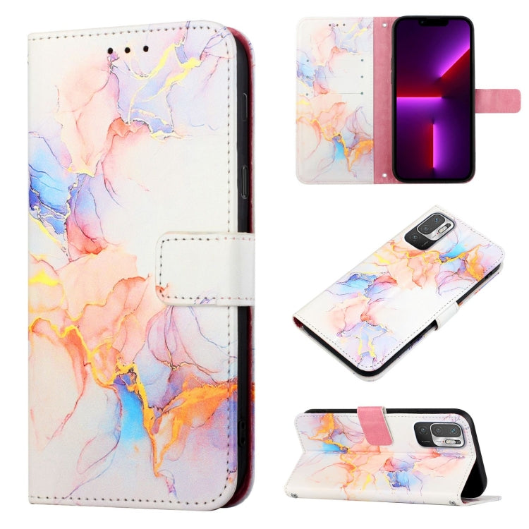 PT003 Marble Pattern Flip Leather Phone Case, For Xiaomi Redmi Note 10 4G / Note 10s, For Xiaomi Redmi Note 10 Pro / Note 10 Pro Max, For Xiaomi Poco M2 / Redmi 9, For Xiaomi Redmi 9A / Redmi 9i India / Redmi 9AT                                        ...