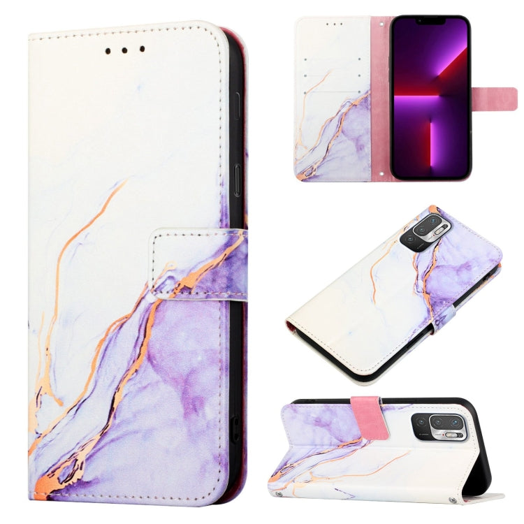 PT003 Marble Pattern Flip Leather Phone Case, For Xiaomi Redmi Note 10 4G / Note 10s, For Xiaomi Redmi Note 10 Pro / Note 10 Pro Max, For Xiaomi Poco M2 / Redmi 9, For Xiaomi Redmi 9A / Redmi 9i India / Redmi 9AT                                        ...