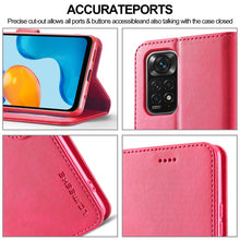 Load image into Gallery viewer, LC.IMEEKE Calf Texture Leather Phone Case, For Xiaomi Redmi Note 11/11S, For Xiaomi Redmi Note 11 Pro International Version, For Xiaomi Redmi Note 11/11S International Version, For Xiaomi Redmi Note 11 International Version