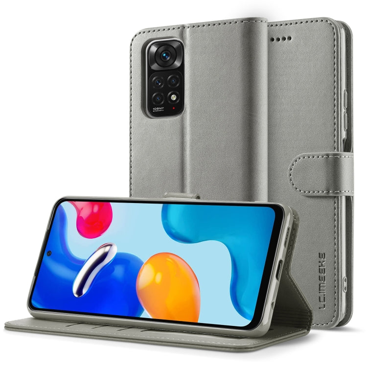 LC.IMEEKE Calf Texture Leather Phone Case, For Xiaomi Redmi Note 11/11S, For Xiaomi Redmi Note 11 Pro International Version, For Xiaomi Redmi Note 11/11S International Version, For Xiaomi Redmi Note 11 International Version