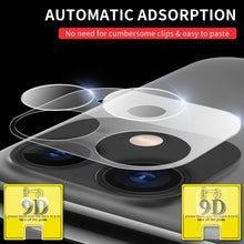 Load image into Gallery viewer, 9D Transparent Rear Camera Lens Protector Tempered Glass Film Combination Packages, For iPhone 11, For iPhone 11 Pro, For iPhone 11 Pro Max