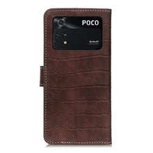 Load image into Gallery viewer, Magnetic Crocodile Texture Horizontal Flip Leather Phone Case, For Xiaomi Poco M4 Pro 4G