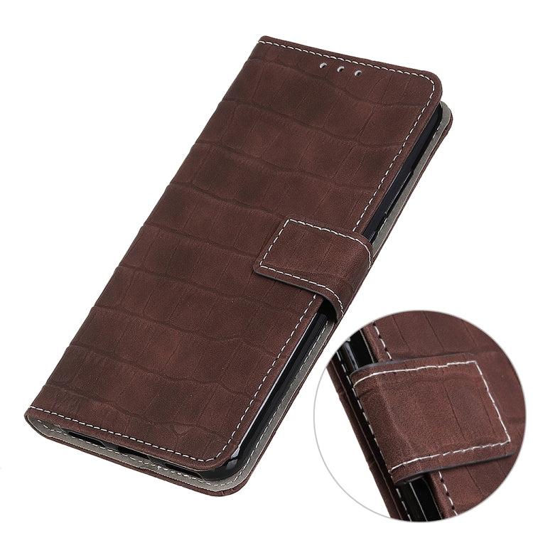 Magnetic Crocodile Texture Horizontal Flip Leather Phone Case, For Xiaomi Poco M4 Pro 4G
