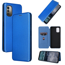 Load image into Gallery viewer, Carbon Fiber Texture Magnetic Leather Phone Case, For OPPO Find X5 Lite, For OPPO Realme 9 Pro, For Xiaomi Redmi Note 11 4G / Note 11S 4G, For Nokia G11 / G21