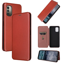 Load image into Gallery viewer, Carbon Fiber Texture Magnetic Leather Phone Case, For OPPO Find X5 Lite, For OPPO Realme 9 Pro, For Xiaomi Redmi Note 11 4G / Note 11S 4G, For Nokia G11 / G21