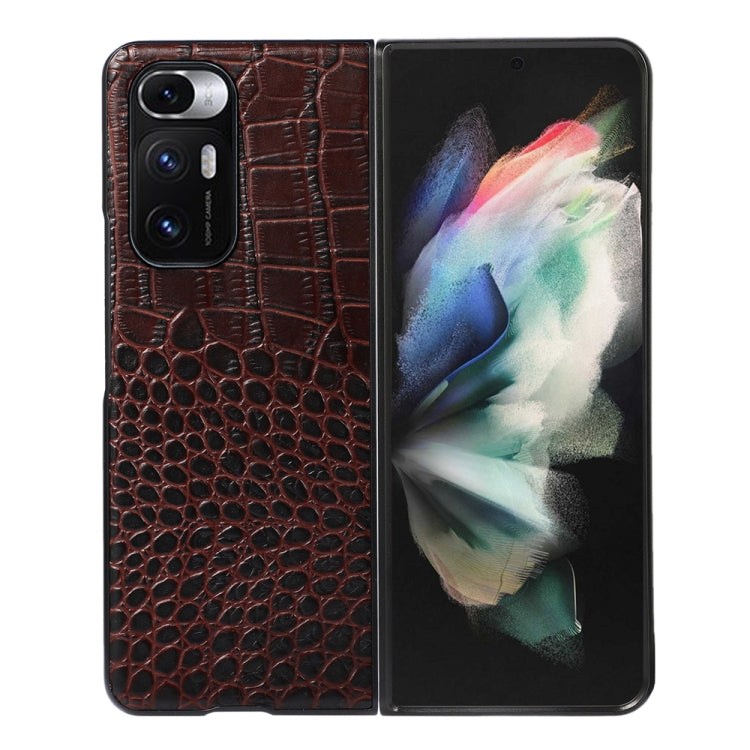 Crocodile Top Layer Cowhide Leather Phone Case, For Xiaomi Redmi K40S 5G, For Xiaomi Redmi Note 11 4G / Note 11S, For Xiaomi Mi Mix Fold