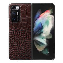 Load image into Gallery viewer, Crocodile Top Layer Cowhide Leather Phone Case, For Xiaomi Redmi K40S 5G, For Xiaomi Redmi Note 11 4G / Note 11S, For Xiaomi Mi Mix Fold