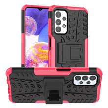 Load image into Gallery viewer, Tire Texture Shockproof TPU+PC Phone Case with Holder, For OnePlus Nord N20 5G, For Samsung Galaxy A73 5G, For Samsung Galaxy A23, For Xiaomi Redmi Note 11S 4G International Version, For Xiaomi Redmi Note 11 Pro 5G International Version