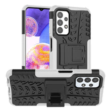 Load image into Gallery viewer, Tire Texture Shockproof TPU+PC Phone Case with Holder, For OnePlus Nord N20 5G, For Samsung Galaxy A73 5G, For Samsung Galaxy A23, For Xiaomi Redmi Note 11S 4G International Version, For Xiaomi Redmi Note 11 Pro 5G International Version