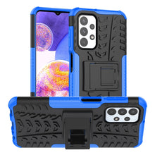 Load image into Gallery viewer, Tire Texture Shockproof TPU+PC Phone Case with Holder, For OnePlus Nord N20 5G, For Samsung Galaxy A73 5G, For Samsung Galaxy A23, For Xiaomi Redmi Note 11S 4G International Version, For Xiaomi Redmi Note 11 Pro 5G International Version
