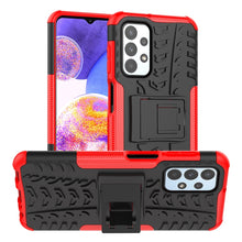 Load image into Gallery viewer, Tire Texture Shockproof TPU+PC Phone Case with Holder, For OnePlus Nord N20 5G, For Samsung Galaxy A73 5G, For Samsung Galaxy A23, For Xiaomi Redmi Note 11S 4G International Version, For Xiaomi Redmi Note 11 Pro 5G International Version