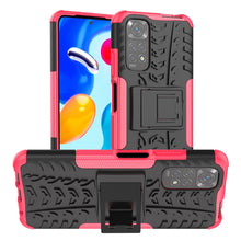 Load image into Gallery viewer, Tire Texture Shockproof TPU+PC Phone Case with Holder, For OnePlus Nord N20 5G, For Samsung Galaxy A73 5G, For Samsung Galaxy A23, For Xiaomi Redmi Note 11S 4G International Version, For Xiaomi Redmi Note 11 Pro 5G International Version