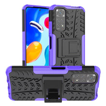 Load image into Gallery viewer, Tire Texture Shockproof TPU+PC Phone Case with Holder, For OnePlus Nord N20 5G, For Samsung Galaxy A73 5G, For Samsung Galaxy A23, For Xiaomi Redmi Note 11S 4G International Version, For Xiaomi Redmi Note 11 Pro 5G International Version