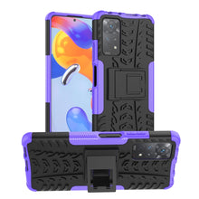 Load image into Gallery viewer, Tire Texture Shockproof TPU+PC Phone Case with Holder, For OnePlus Nord N20 5G, For Samsung Galaxy A73 5G, For Samsung Galaxy A23, For Xiaomi Redmi Note 11S 4G International Version, For Xiaomi Redmi Note 11 Pro 5G International Version