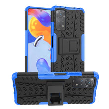 Load image into Gallery viewer, Tire Texture Shockproof TPU+PC Phone Case with Holder, For OnePlus Nord N20 5G, For Samsung Galaxy A73 5G, For Samsung Galaxy A23, For Xiaomi Redmi Note 11S 4G International Version, For Xiaomi Redmi Note 11 Pro 5G International Version