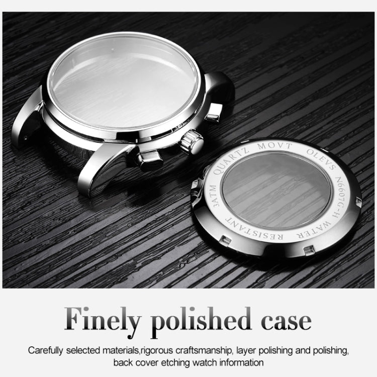 OLEVS 6607 Multi-function Men Big Flywheel Automatic Waterproof Mechanical Watch