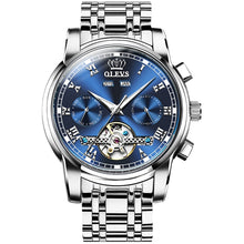 Load image into Gallery viewer, OLEVS 6607 Multi-function Men Big Flywheel Automatic Waterproof Mechanical Watch