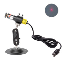 Load image into Gallery viewer, USB Power Laser Positioning Light with Holder, 100wm Dot, 100wm Line, 100wm Cross, 200wm Dot, 200wm Line, 200wm Cross