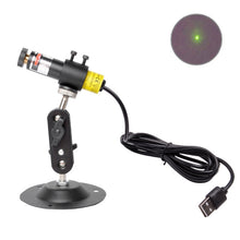 Load image into Gallery viewer, USB Power Laser Positioning Light with Holder, 100wm Dot, 100wm Line, 100wm Cross, 200wm Dot, 200wm Line, 200wm Cross
