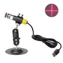 Load image into Gallery viewer, USB Power Laser Positioning Light with Holder, 100wm Dot, 100wm Line, 100wm Cross, 200wm Dot, 200wm Line, 200wm Cross