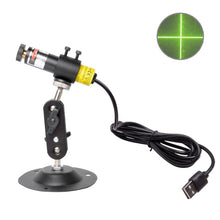Load image into Gallery viewer, USB Power Laser Positioning Light with Holder, 100wm Dot, 100wm Line, 100wm Cross, 200wm Dot, 200wm Line, 200wm Cross