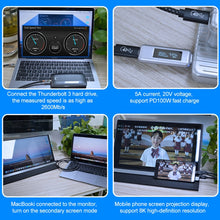 Load image into Gallery viewer, PD 100W USB-C / Type-C to USB-C / Type-C Thunderbolt 4 Full-function Data Cable, 0.5m, 1m, 1.5m, 2m
