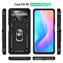 Load image into Gallery viewer, Shockproof TPU + PC Phone Case with 360 Degrees Rotating Holder, For Xiaomi Poco X4 Pro 5G