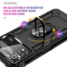 Load image into Gallery viewer, Shockproof TPU + PC Phone Case with 360 Degrees Rotating Holder, For Xiaomi Poco X4 Pro 5G