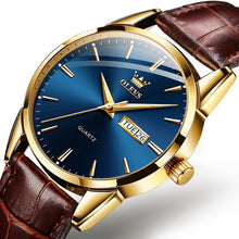 Load image into Gallery viewer, OLEVS 6898 Men Fashion Waterproof Dual Calendar Quartz Watch