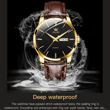 Load image into Gallery viewer, OLEVS 6898 Men Fashion Waterproof Dual Calendar Quartz Watch