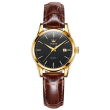 Load image into Gallery viewer, OLEVS 6898 Women Fashion Waterproof Dual Calendar Quartz Watch
