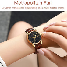 Load image into Gallery viewer, OLEVS 6898 Women Fashion Waterproof Dual Calendar Quartz Watch