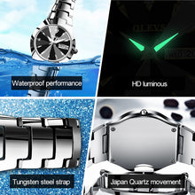 Load image into Gallery viewer, OLEVS 8697 Couple Fashion Waterproof Luminous Quartz Watch, OLEVS 8697 (Black)