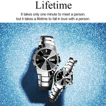 Load image into Gallery viewer, OLEVS 8697 Couple Fashion Waterproof Luminous Quartz Watch, OLEVS 8697 (Black)