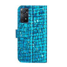 Load image into Gallery viewer, Laser Glitter Powder Matching Crocodile Leather Phone Case, For Xiaomi Redmi Note 11 Pro International, For Xiaomi Redmi Note 11 International