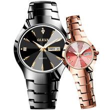 Load image into Gallery viewer, OLEVS 8697 Couple Fashion Waterproof Luminous Quartz Watch