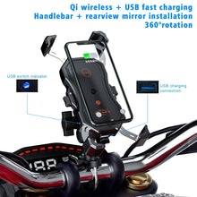 Load image into Gallery viewer, WUPP CS-1288A1 Wireless Charging + Wired Charging One-button Retractable Mobile Phone Stand, CS-1288A1