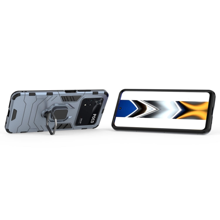 Shockproof PC + TPU Protective Phone Case with Magnetic Ring Holder, For Xiaomi Poco M4 Pro 4G, For Xiaomi Poco X4 Pro 5G