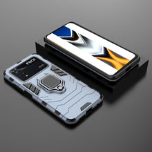 Load image into Gallery viewer, Shockproof PC + TPU Protective Phone Case with Magnetic Ring Holder, For Xiaomi Poco M4 Pro 4G, For Xiaomi Poco X4 Pro 5G