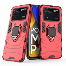 Load image into Gallery viewer, Shockproof PC + TPU Protective Phone Case with Magnetic Ring Holder, For Xiaomi Poco M4 Pro 4G, For Xiaomi Poco X4 Pro 5G