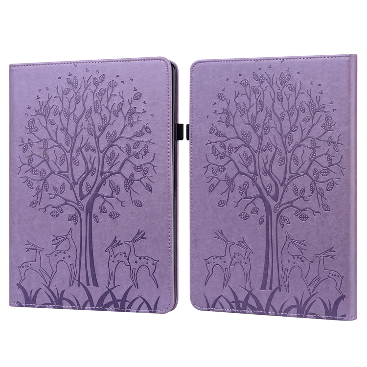 Tree & Deer Pattern Pressed Printing Leather Tablet Case with Sleep / Wake-up, For Xiaomi Pad 5 / 5 Pro, For Amazon Kindle Paperwhite 5 2021
