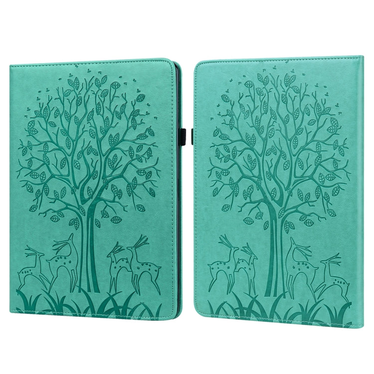 Tree & Deer Pattern Pressed Printing Leather Tablet Case with Sleep / Wake-up, For Xiaomi Pad 5 / 5 Pro, For Amazon Kindle Paperwhite 5 2021