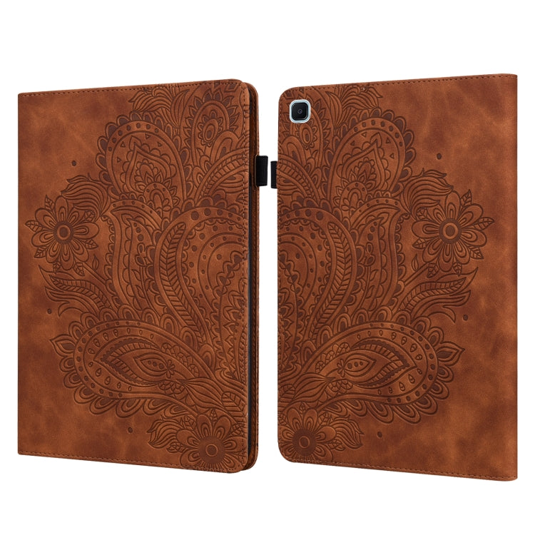 Peacock Embossed Pattern Leather Tablet Case, For Samsung Galaxy Tab A7 Lite, For Samsung Galaxy Tab A8 10.5 2021