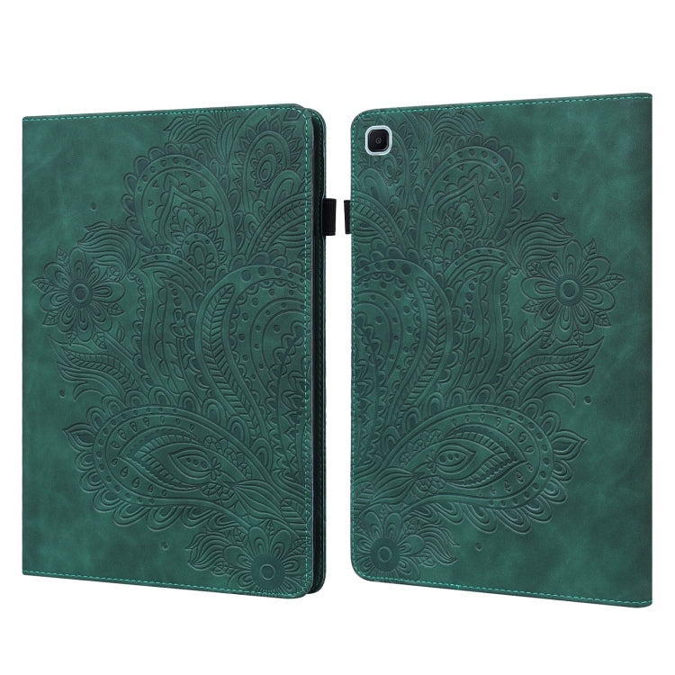 Peacock Embossed Pattern Leather Tablet Case, For Samsung Galaxy Tab A7 Lite, For Samsung Galaxy Tab A8 10.5 2021