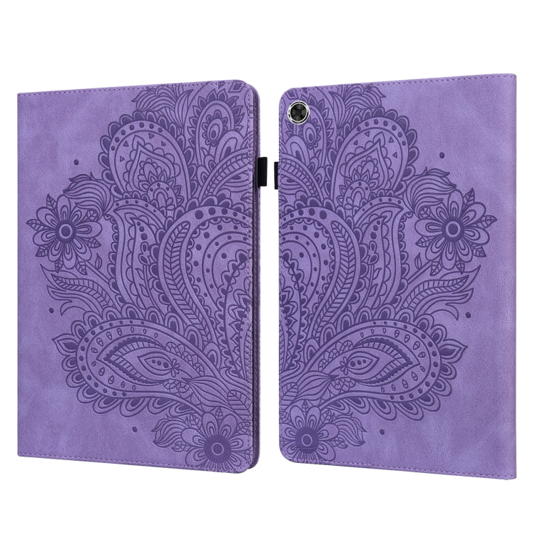 Peacock Embossed Pattern Leather Tablet Case, For Samsung Galaxy Tab A7 Lite, For Samsung Galaxy Tab A8 10.5 2021