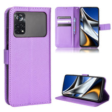 Load image into Gallery viewer, Diamond Texture Leather Phone Case, For Xiaomi Poco M4 Pro 4G Fine Hole, For Xiaomi Poco M4 Pro 5G Big Hole, For Xiaomi Poco M4 Pro 5G Fine Hole, For OnePlus Nord CE 2 5G, For OPPO A7 / AX7 / A5s / AX5s / A21, For OPPO Find X5 Pro, For OPPO Find X5    ...
