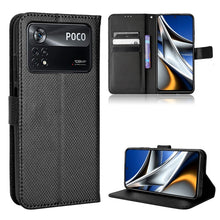 Load image into Gallery viewer, Diamond Texture Leather Phone Case, For Xiaomi Poco M4 Pro 4G Fine Hole, For Xiaomi Poco M4 Pro 5G Big Hole, For Xiaomi Poco M4 Pro 5G Fine Hole, For OnePlus Nord CE 2 5G, For OPPO A7 / AX7 / A5s / AX5s / A21, For OPPO Find X5 Pro, For OPPO Find X5    ...