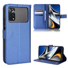 Load image into Gallery viewer, Diamond Texture Leather Phone Case, For Xiaomi Poco M4 Pro 4G Fine Hole, For Xiaomi Poco M4 Pro 5G Big Hole, For Xiaomi Poco M4 Pro 5G Fine Hole, For OnePlus Nord CE 2 5G, For OPPO A7 / AX7 / A5s / AX5s / A21, For OPPO Find X5 Pro, For OPPO Find X5    ...